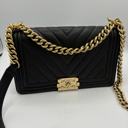 Sac Chanel Boy chevrons médium