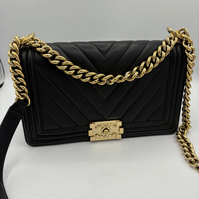 Sac Chanel Boy chevrons médium