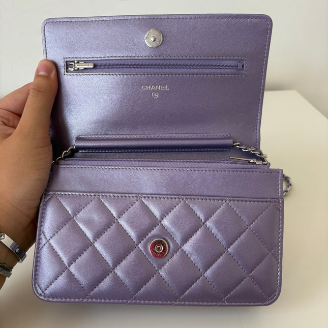 Sac Chanel wallet on chain Violet