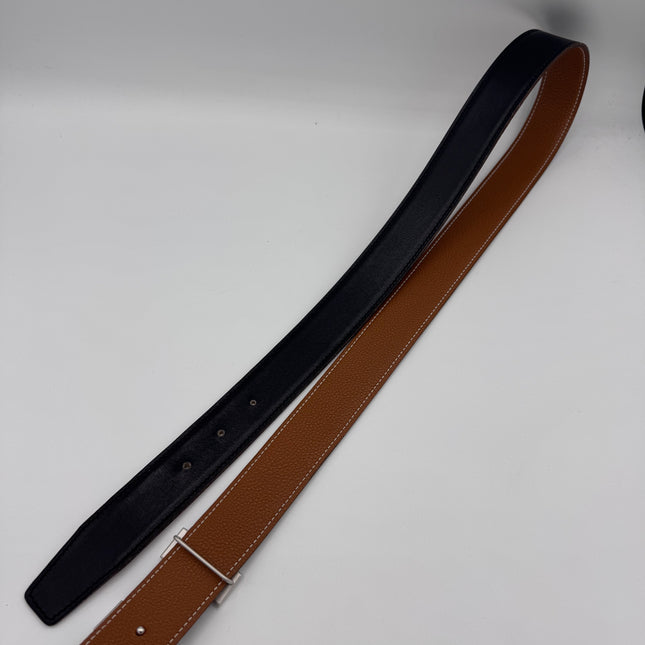 Boucle de ceinture H & Cuir de ceinture réversible 32 mm