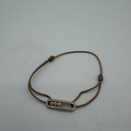 Bracelet Messika cordon beige pavé care(s)