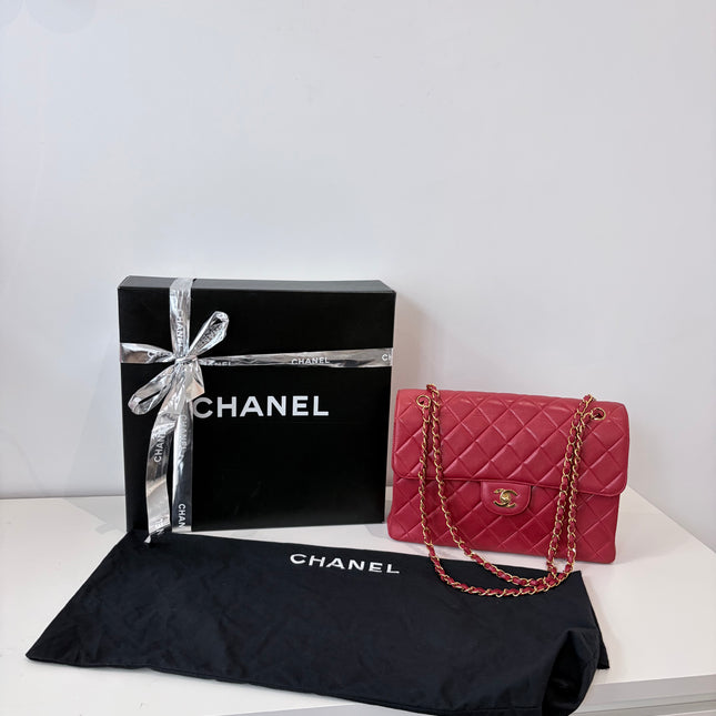 Sac Chanel Maxi timeless Double vintage Rouge
