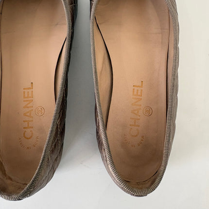 Ballerines Chanel matelassées T39