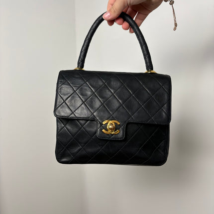 Sac Chanel vintage top handle noir