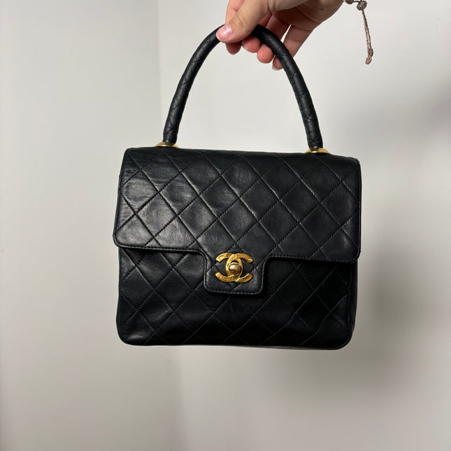 Sac Chanel vintage top handle noir