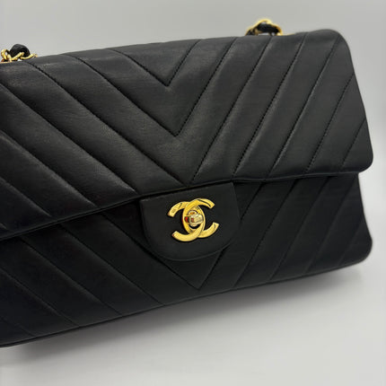 Sac Chanel Timeless chevrons noir