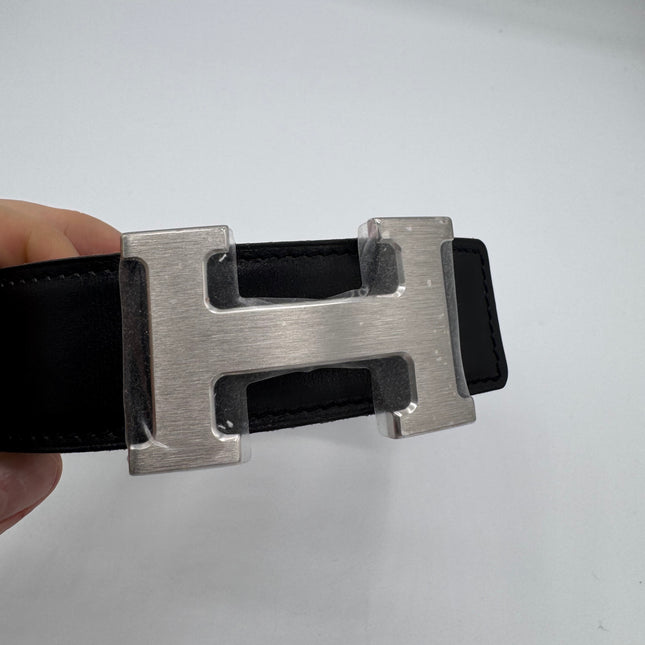 Boucle de ceinture H & Cuir de ceinture réversible 32 mm