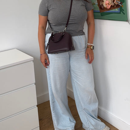 Sac Louis Vuitton BB Alma Cuir Épi Prune