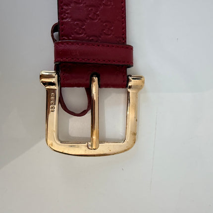 Ceinture Gucci Rouge Éteint T85