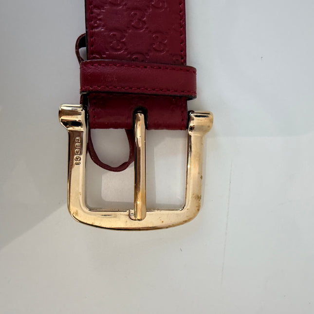 Ceinture Gucci Rouge Éteint T85