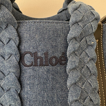 Sac Chloé Woody Bleu jean