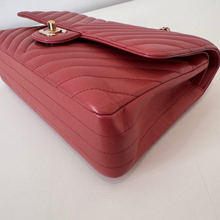 Sac Chanel Timeless 25 cm Chevrons Blush