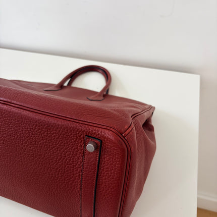 Sac Hermès Birkin 35 rouge H