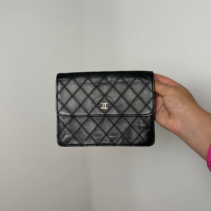 Pochette Chanel Noire CC + insert de sac