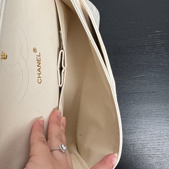 Sac Chanel Timeless Blanc cassé 25 cm