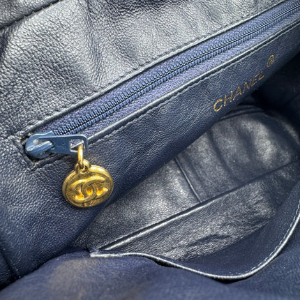Sac Chanel caméra vintage bleu nuit
