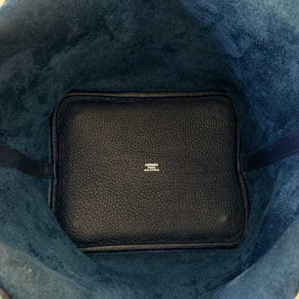 Sac Hermès Picotin 22 bleu marine