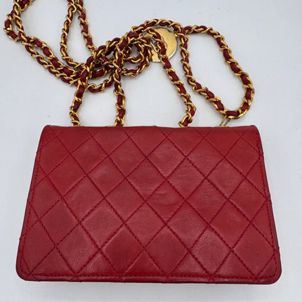 Sac Chanel Mini Timeless Vintage Rouge