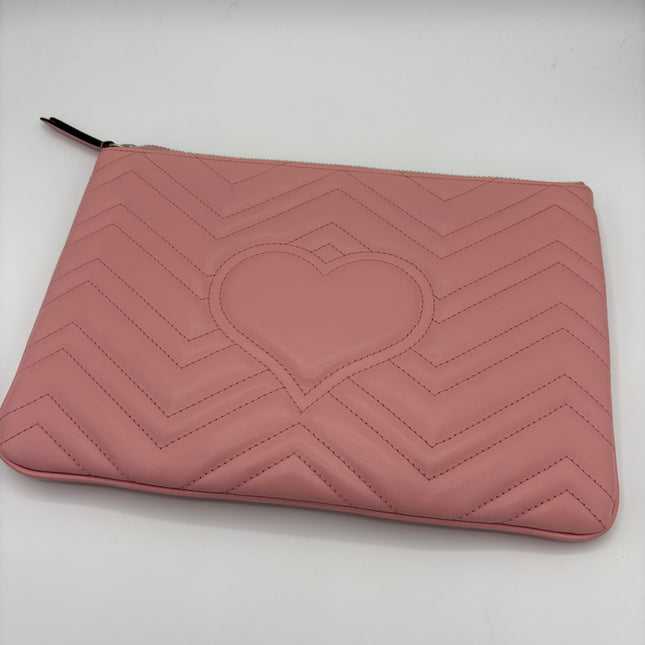 Pochette cuir GG Marmont Gucci