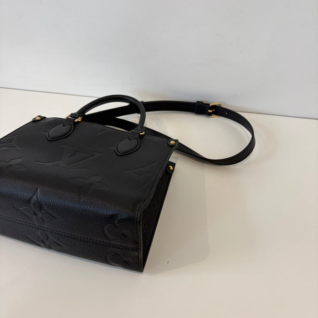 Sac Louis Vuitton On The go PM empreinte Noir