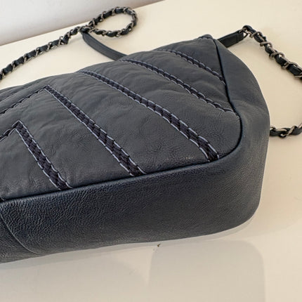 Sac Chanel Timeless chevrons bleus