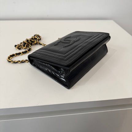 Sac Chanel Lézard Noir