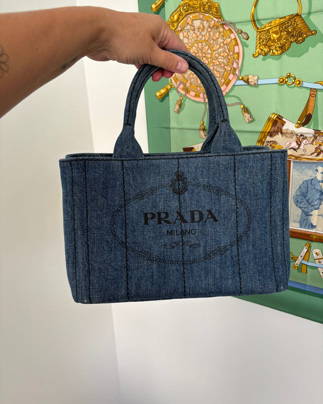 Sac Cabas Denim Prada Tu