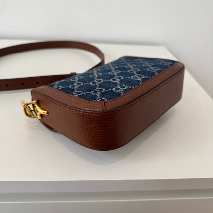Sac Gucci Horsebit 1955 PM Denim
