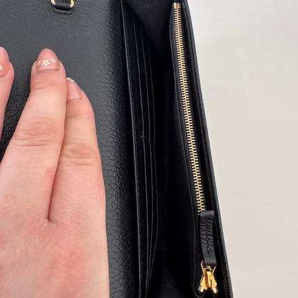 Sac Gucci Wallet on chain GG Marmont noir