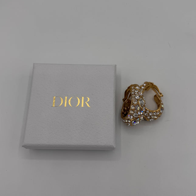 Boucles d’oreilles Dior Strass Clip