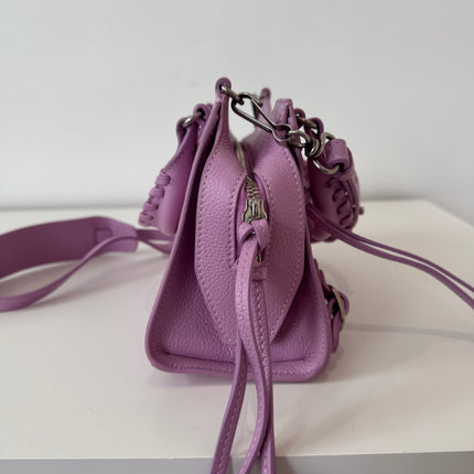 Sac Balenciaga mini neo City lilas