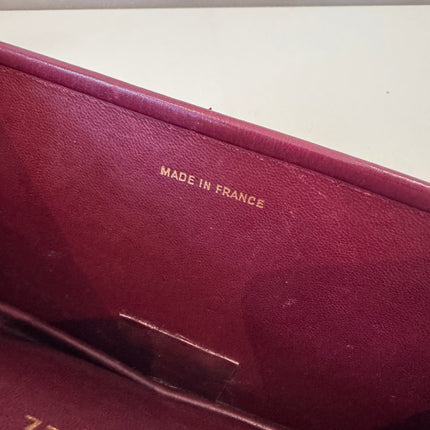 Sac Chanel Épaule Vintage Bordeaux