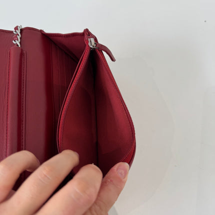 Sac Chanel Wallet on Chain Rouge Éteint