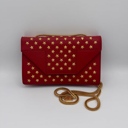 Sac Betty Chain Saint Laurent Rouge Étoiles