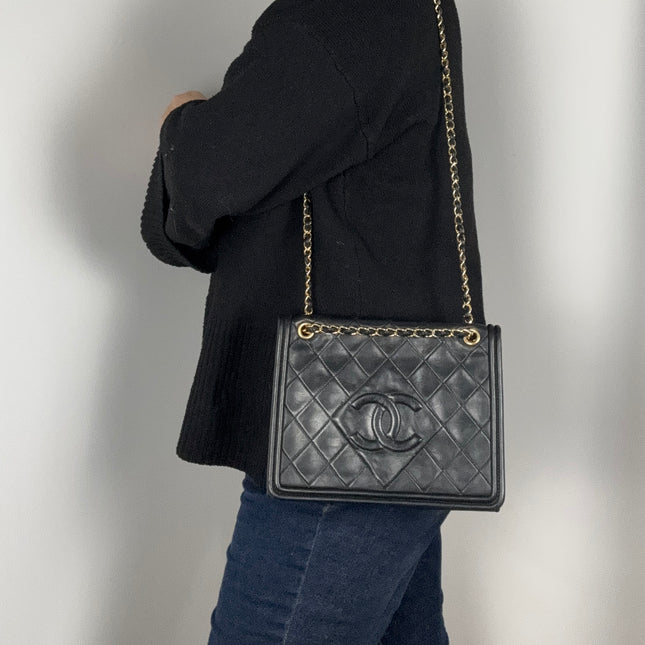 Sac Chanel Single flap Vintage Noir