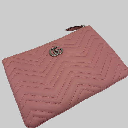 Pochette cuir GG Marmont Gucci