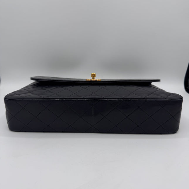 Sac Chanel classique flap grand bandoulière vintage