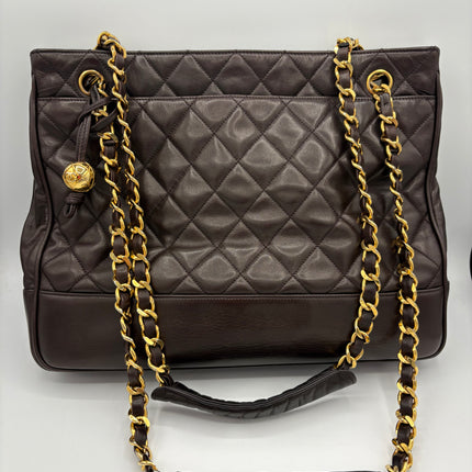 Sac Chanel shopping chocolat