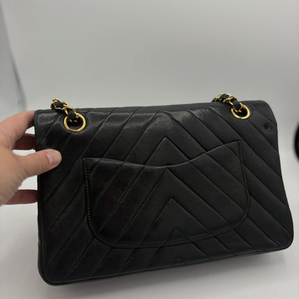 Sac Chanel Timeless chevrons noir