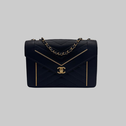 Sac Chanel Chevrons Noir