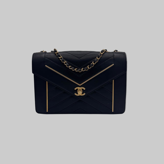 Sac Chanel Chevrons Noir