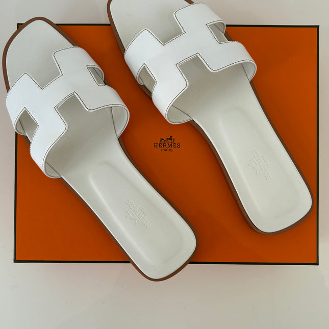 Sandales Oran Hermès Blanches T41