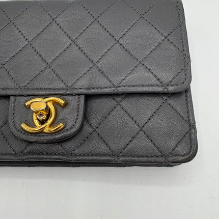 Sac Chanel Timeless mini vintage gris souris