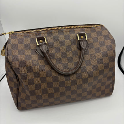 Sac Louis Vuitton Speedy 30 damier ébène