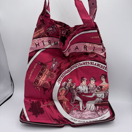 Sac Hermès en soie Jeu des Omnibus