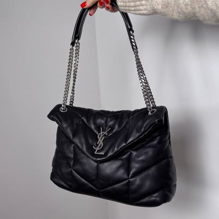 Sac Saint Laurent Puffer Large Noir