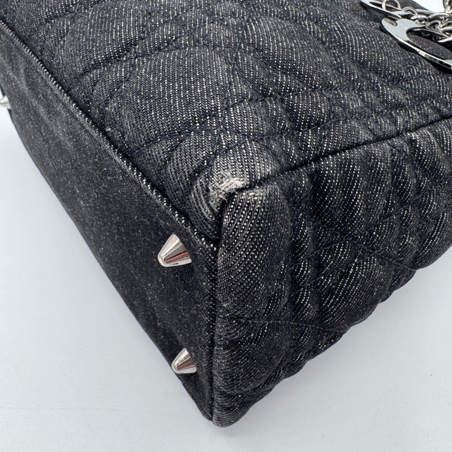 Sac Lady Dior Medium Tissu Jean Noir Dior