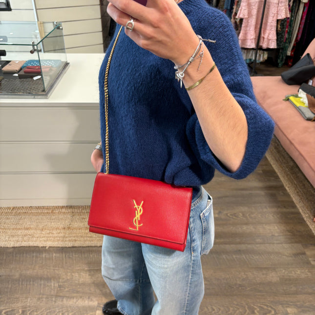Sac Saint Laurent Kate Rouge