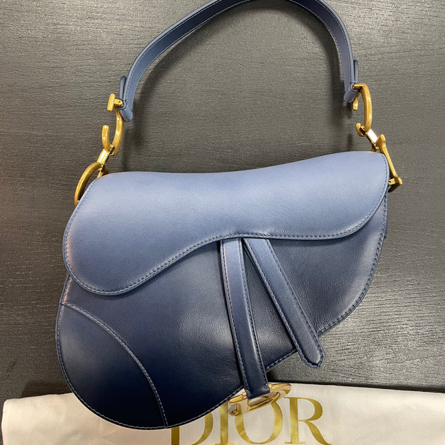 Saddle Dior Moyen Bleu