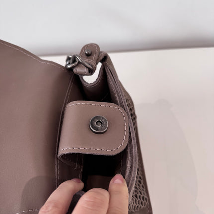 Sac Chanel demie lune marron glacé